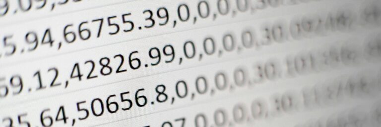 Array of floating point numbers representing a vector database