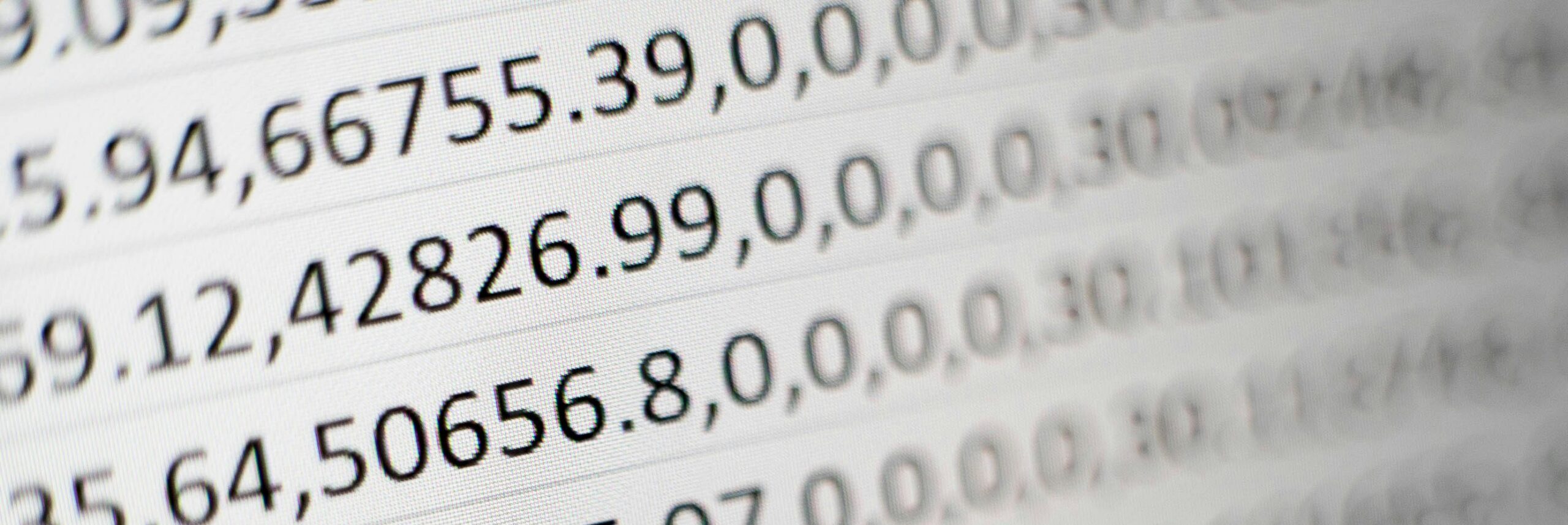 Array of floating point numbers representing a vector database